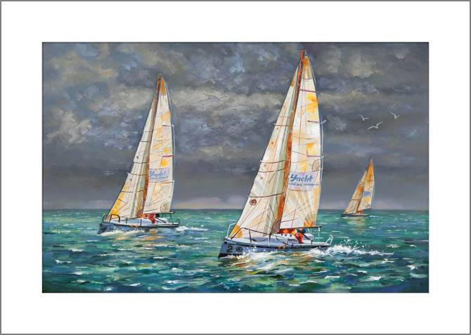 Paintings, photos from Passepartout Regatta on a cloudy day (Nikolay Water)