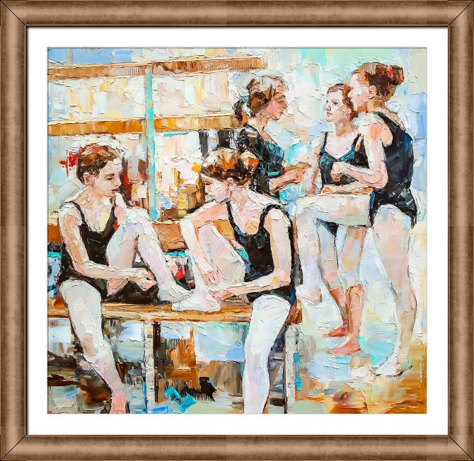 Купить и печать на заказ Картины в рамке, багете Девушки-гимнастки