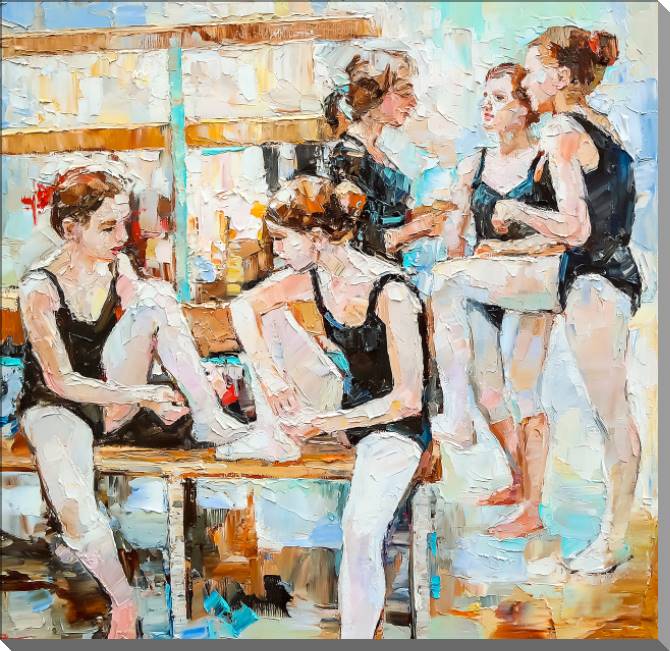 Купить и печать на заказ Картины на пластике, пеноркартоне Девушки-гимнастки