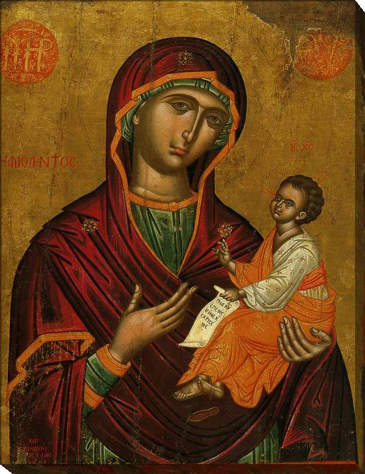 Paintings on canvas The Icon Of The Mother Of God "Of Amalinda"