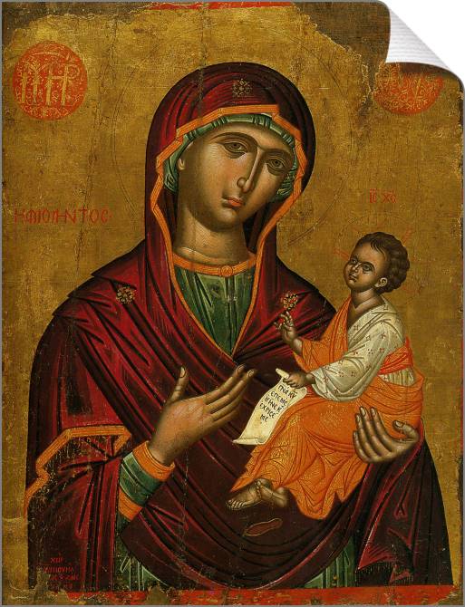 Paintings on canvas The Icon Of The Mother Of God "Of Amalinda"