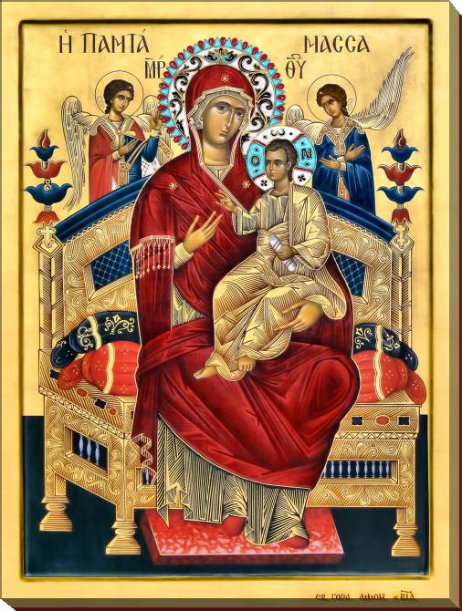 Paintings on canvas The Icon Of The MostHoly Mother Of God Vsetsaritsa
