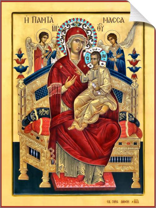 Paintings on canvas The Icon Of The MostHoly Mother Of God Vsetsaritsa