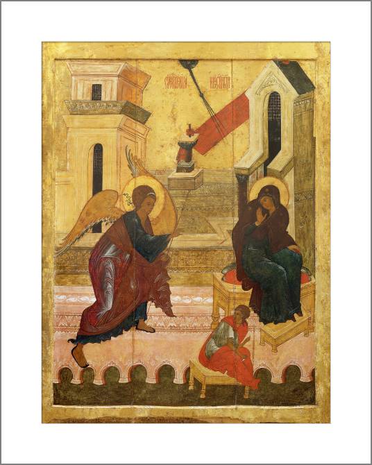 Купить и печать на заказ Картины, фото с паспарту Благовещение Пресвятой Богородицы