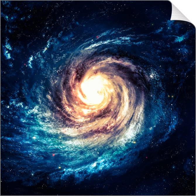 Купить и печать на заказ Картины на холсте Спиральная галактика