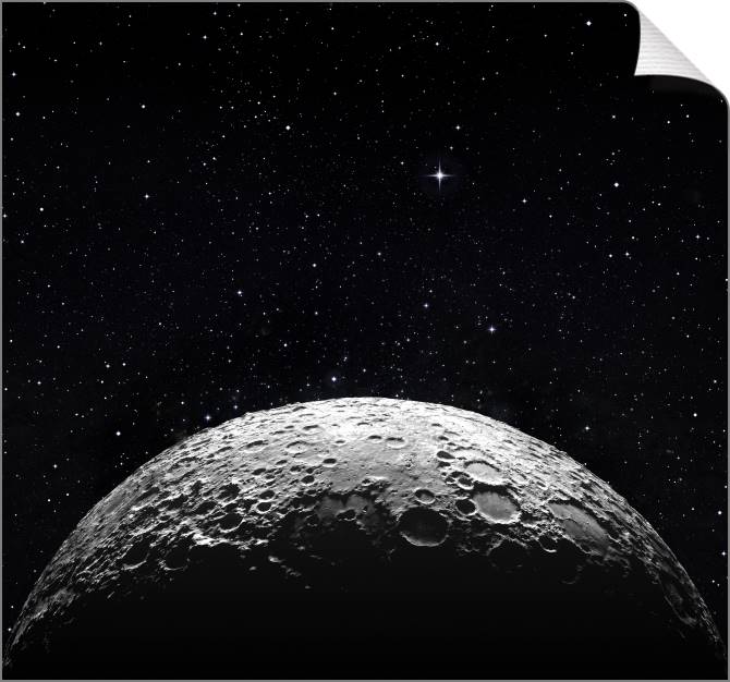 Купить и печать на заказ Картины на холсте Поверхность луны