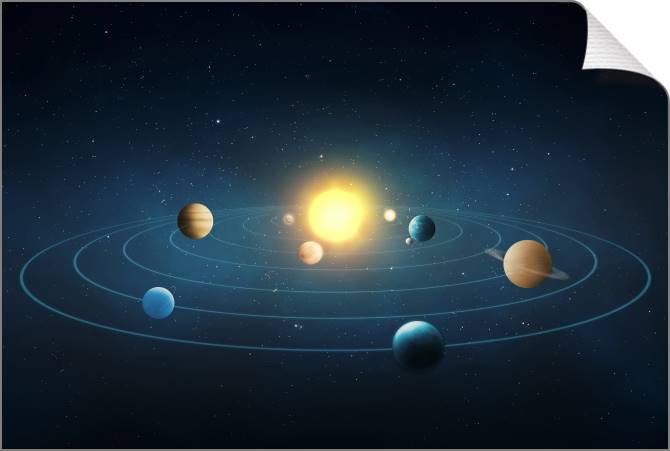 Купить и печать на заказ Картины на холсте Солнечная система