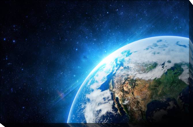 Купить и печать на заказ Картины на холсте Планета Земля