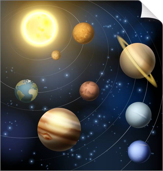 Купить и печать на заказ Картины на холсте Планеты Солнечной системы