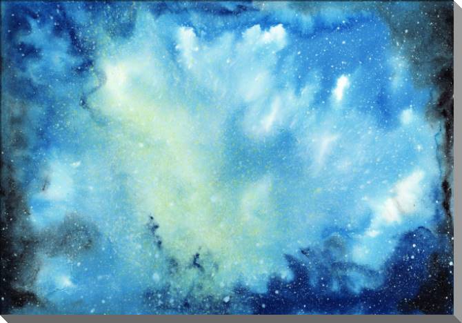 Купить и печать на заказ Картины на пластике, пеноркартоне Космос акварель