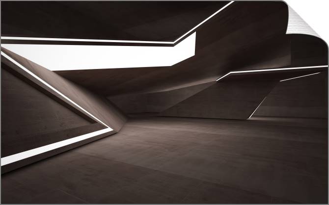 Купить и печать на заказ Картины на холсте Фрагмент бетонного интерьера