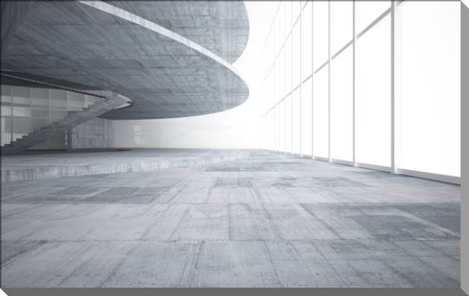 Купить и печать на заказ Картины на пластике, пеноркартоне Серый бетон и свет