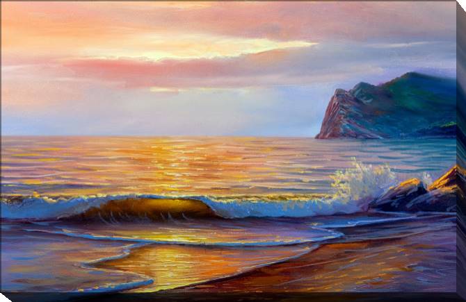 Paintings on canvas A series of picturesque shore-1