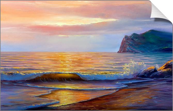 Купить и печать на заказ Картины на холсте Утренний прибой