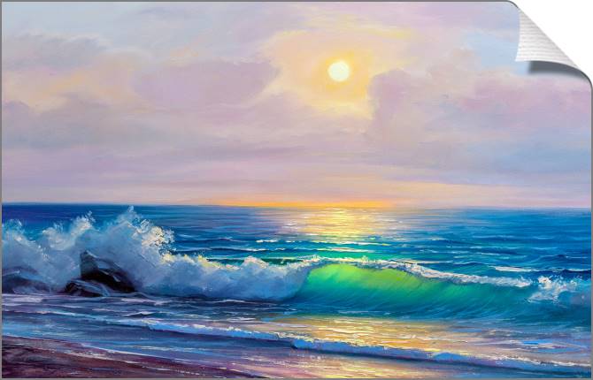 Купить и печать на заказ Картины на холсте Морская стихия