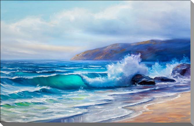 Купить и печать на заказ Картины на пластике, пеноркартоне Морской берег