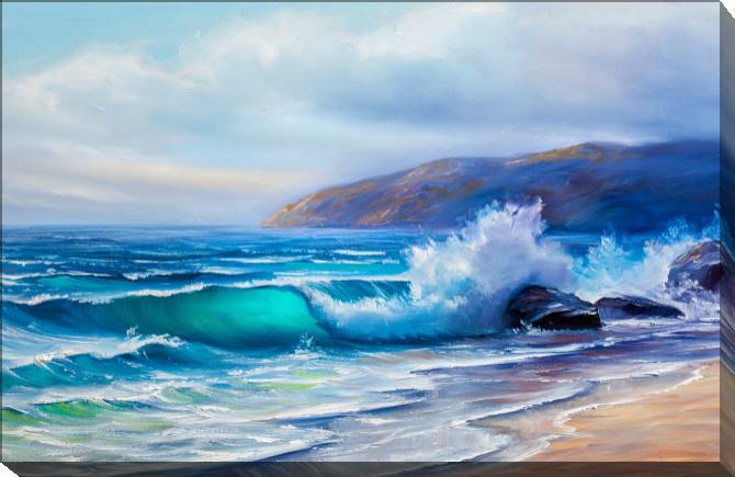 Paintings on canvas A series of picturesque shore-4