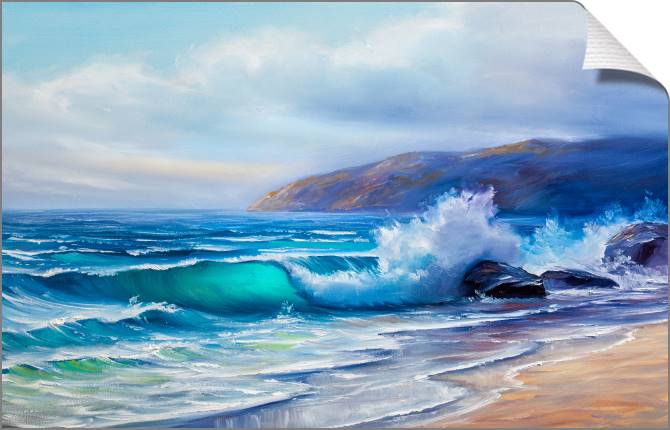 Купить и печать на заказ Картины на холсте Морской берег