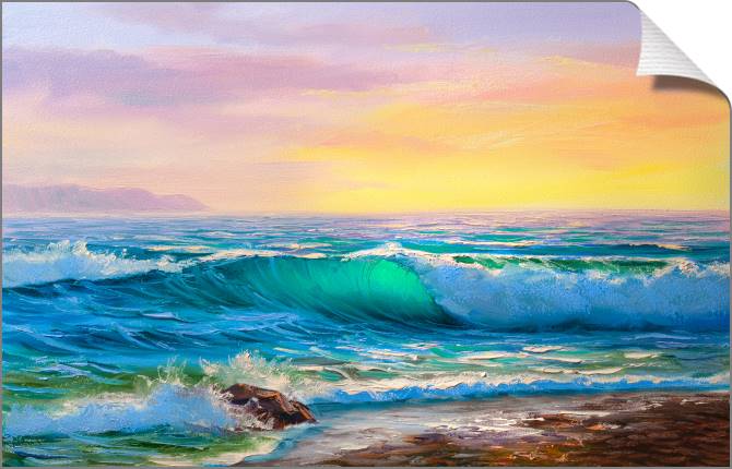 Купить и печать на заказ Картины на холсте Море на рассвете