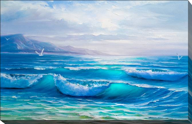Paintings on canvas A series of picturesque shore-6
