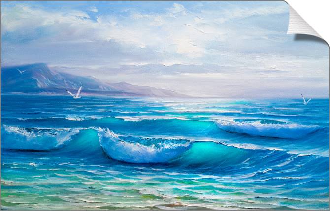 Купить и печать на заказ Картины на холсте Морской пейзаж