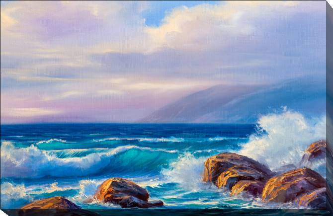 Paintings on canvas A series of picturesque shore-7