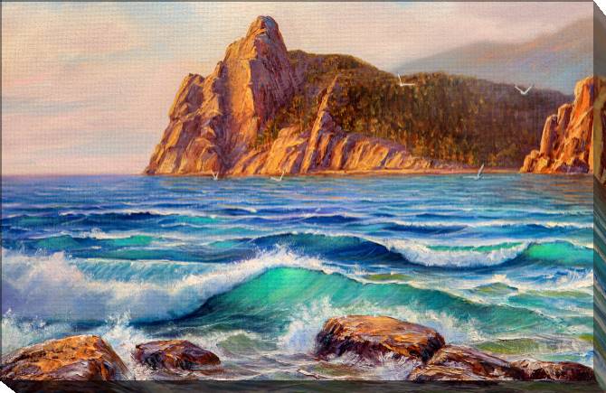 Paintings on canvas A series of picturesque shore-8