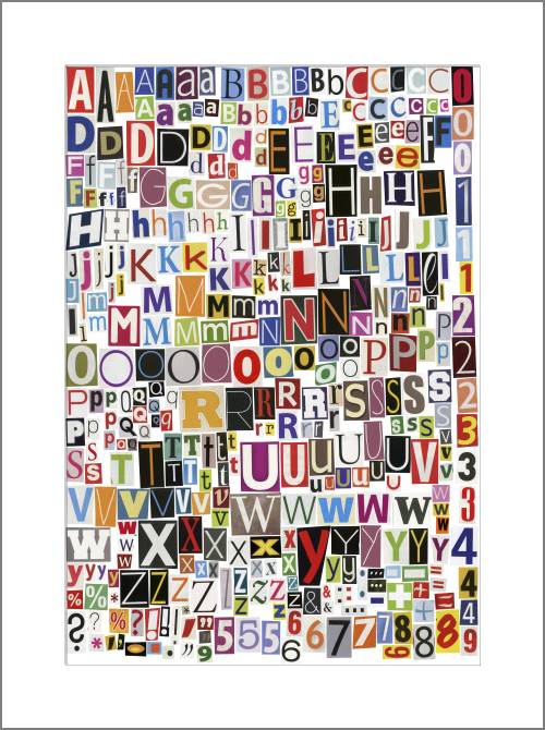 Купить и печать на заказ Картины, фото с паспарту Вырезки из журналов