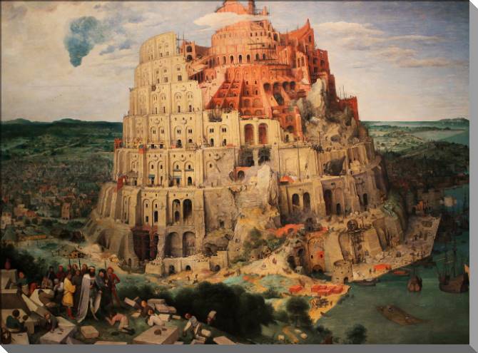 Купить и печать на заказ Картины на пластике, пеноркартоне Вавилонская башня