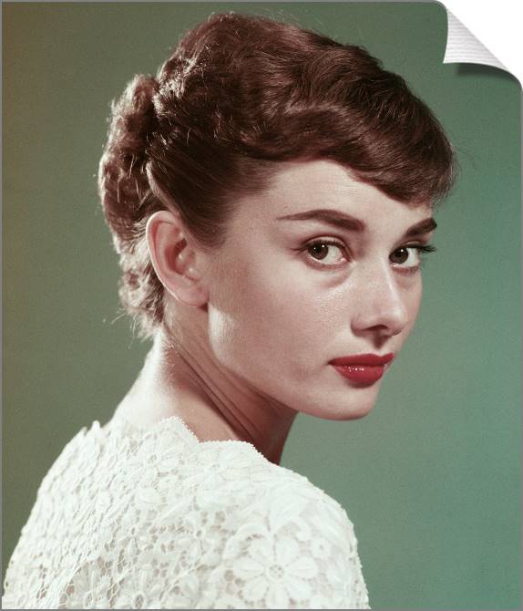 Купить и печать на заказ Картины на холсте Портрет Одри Хепберн