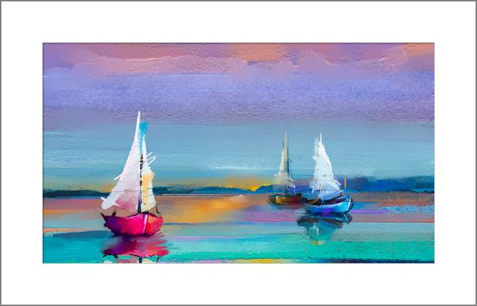 Paintings, photos from Passepartout Bright seascape