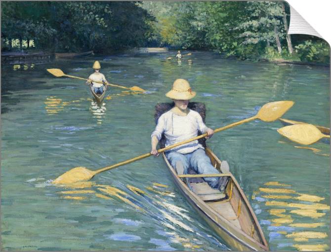 Картины на холсте Boat in hyères (Gustave Caillebotte)
