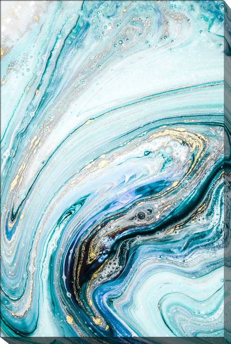 Paintings on canvas Turquoise texture stains