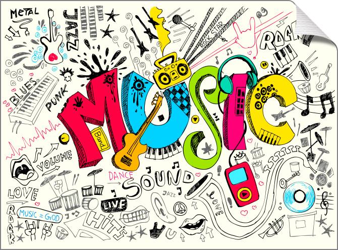 Купить и печать на заказ Картины на холсте Music