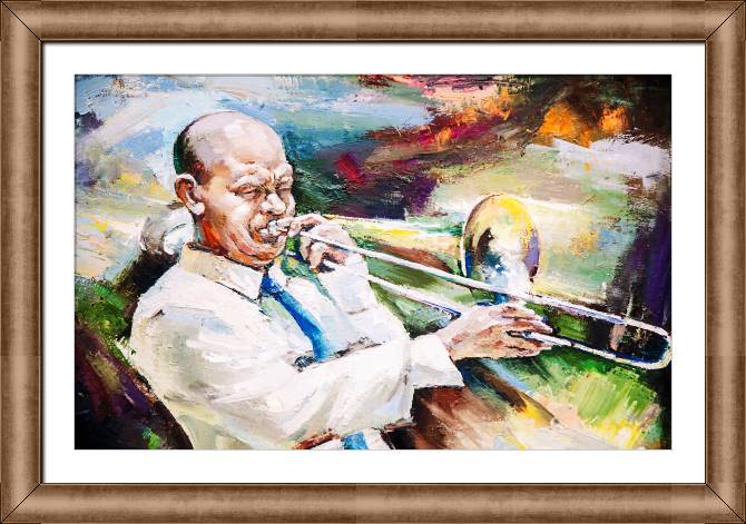 Купить и печать на заказ Картины в рамке, багете Джаз