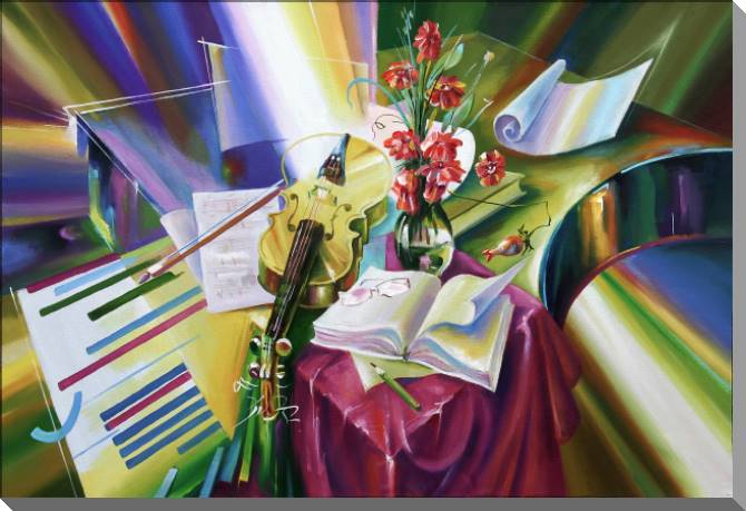 Купить и печать на заказ Картины на пластике, пеноркартоне Вдохновение композитора