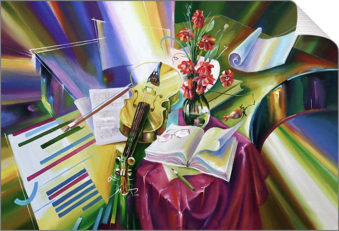 Купить и печать на заказ Картины на холсте Вдохновение композитора