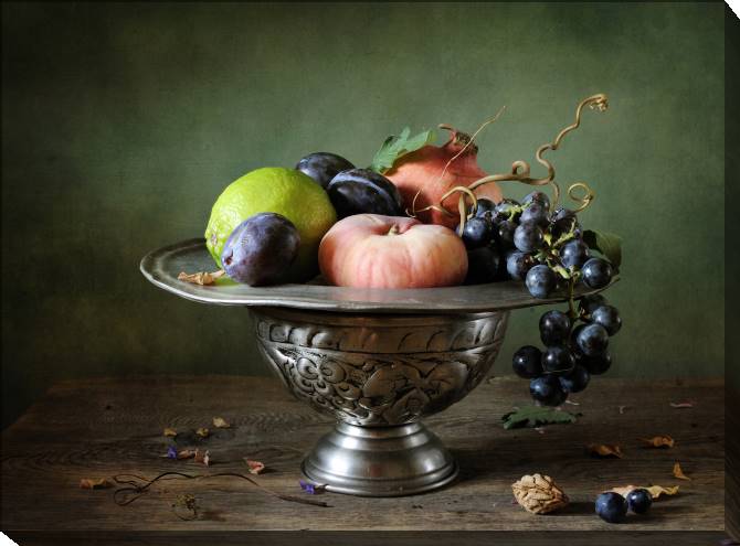 Paintings on canvas Still life with grapes and pomegranate