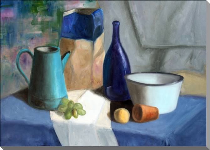 Купить и печать на заказ Картины на пластике, пеноркартоне Натюрморт с посудой