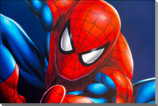 Купить и печать на заказ Картины на пластике, пеноркартоне Человек-паук иллюстрация