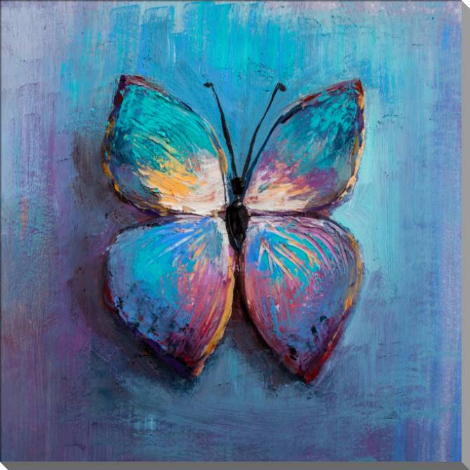 Купить и печать на заказ Картины на пластике, пеноркартоне Живописная бабочка