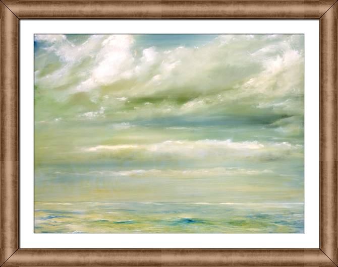 Framed and baguette paintings The shore of Malibu beach