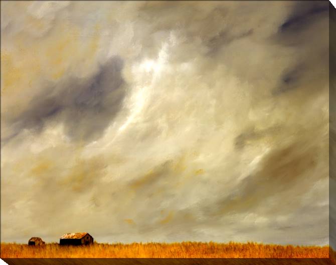 Купить и печать на заказ Картины на холсте Перед грозой на ферме в Винтроп