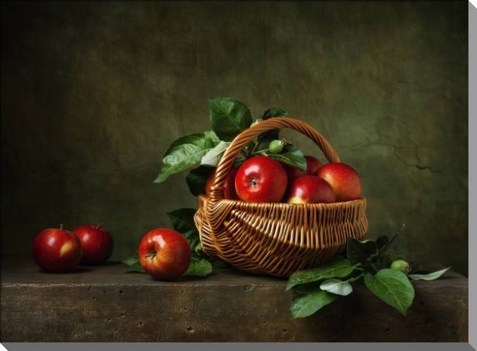 Картины на пластике, пеноркартоне Still life with apples