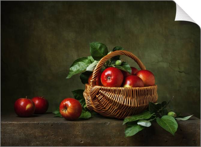 Купить и печать на заказ Картины на холсте Натюрморт с яблоками