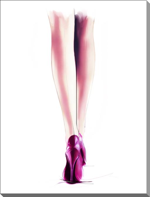 Картины на пластике, пеноркартоне Elegant female legs