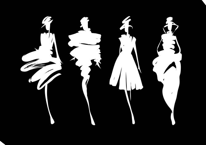 Paintings on canvas Stylish silhouettes