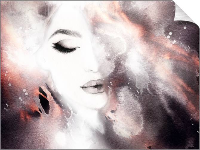 Купить и печать на заказ Картины на холсте Fashion иллюстрация акварель