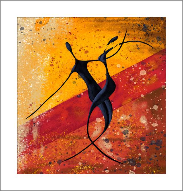 Картины, фото с паспарту African couple