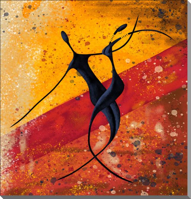 Картины на пластике, пеноркартоне African couple